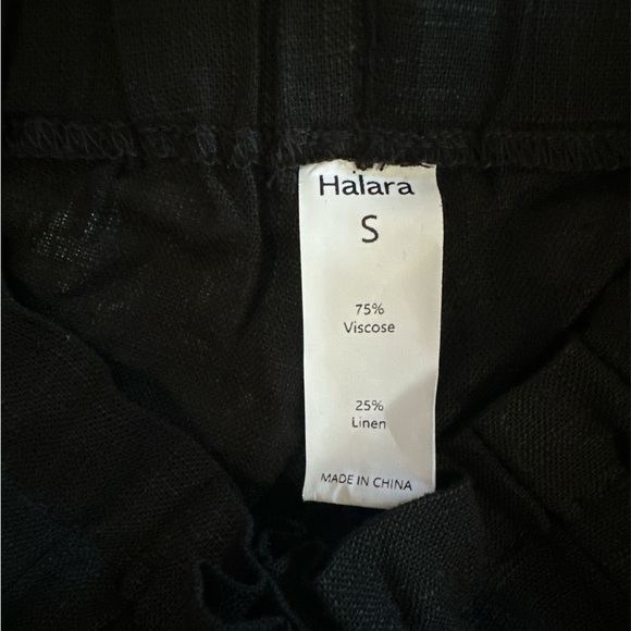 Paper Bag Waist Drawstring Multiple Pockets Curved Hem Casual Linen-Blend Short - Picture 15 of 16